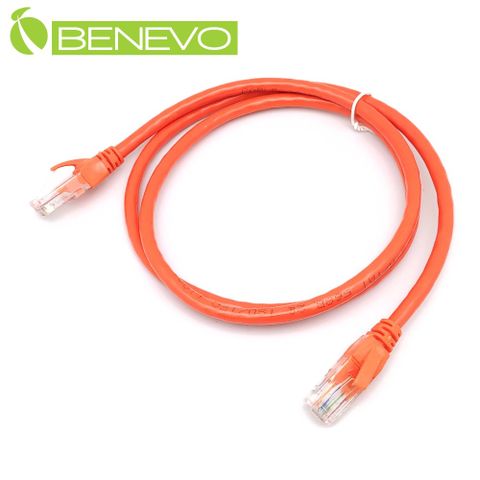 Benevo 1米 Cat6 1000Mbps高速網線(純銅) [BCAT6001橙]