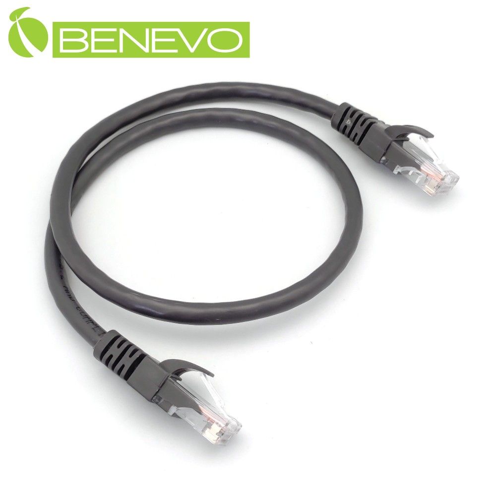 Benevo  50cm Cat6 1000Mbps高速網線(純銅) [BCAT6001(50cm深灰)]