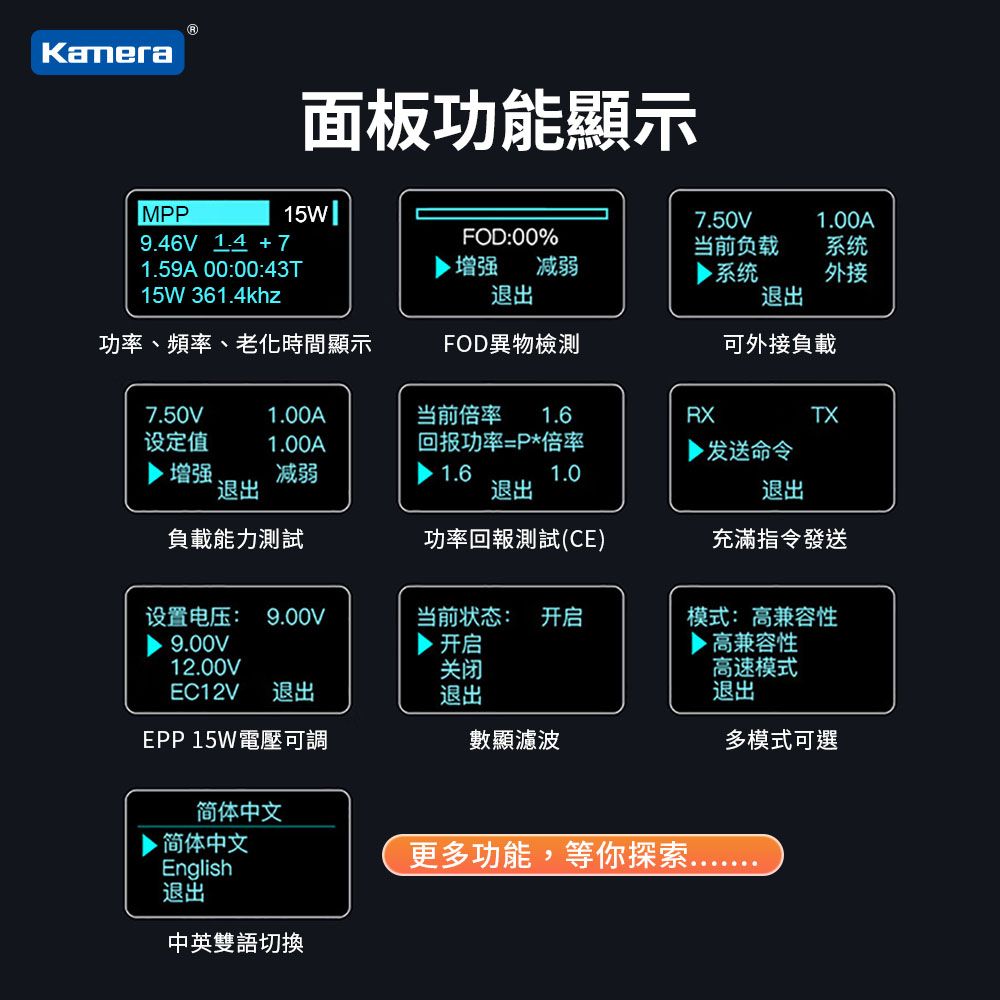 POWER-Z YBZ 磁吸 溫控風扇 顯卡級散熱片 USB 負載接線柱 Qi無線充電 OLED顯示螢幕 多功能測試儀