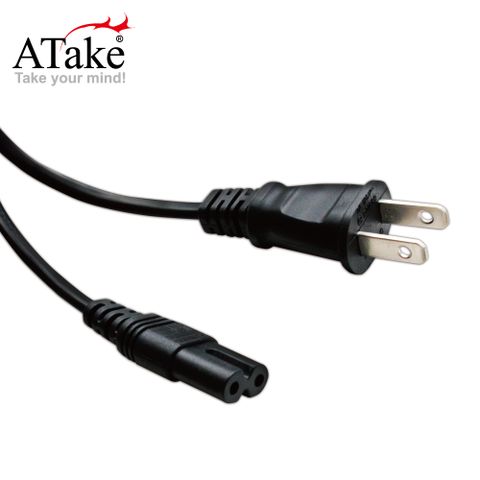 ATake - 8字頭筆記型電腦電源線 (1米) SCB-2P8S01