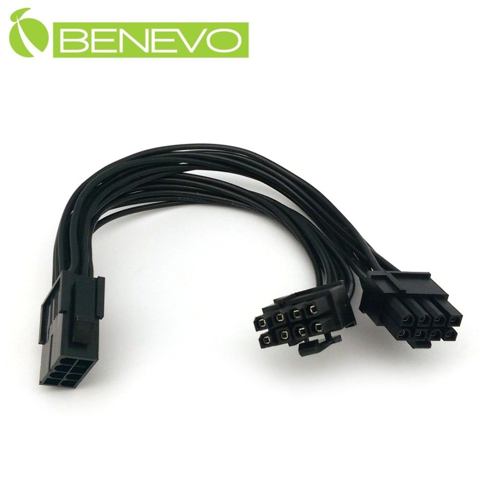 Benevo  PCI-E顯卡用 20cm 8PIN電源轉接雙8PIN(6PIN+2PIN)電源供電線(鍍錫純銅) [BP86P122(鍍錫純銅)]