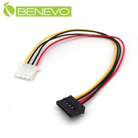 BENEVO 30cm IDE 4PIN母頭轉SATA電源轉接線