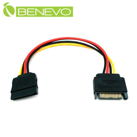 BENEVO 18cm SATA電源延長短線 (BPSATA101)