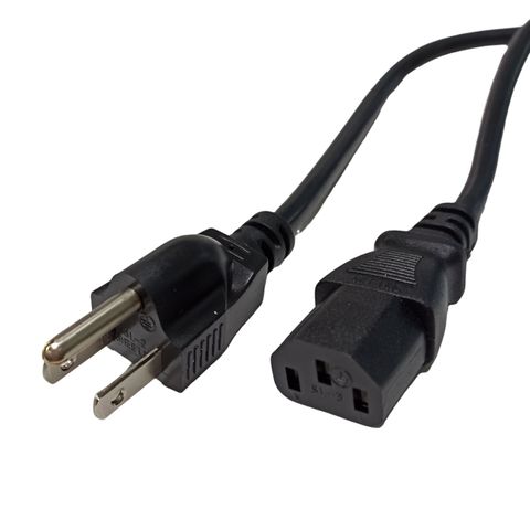 【易控王】電腦電源線 3米/ 標準電源線 / T型轉品字電源線 / 3C家電電源線 (70-028-02)