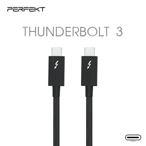 PERFEKT Type C to Type C Thunderbolt 3 100W快充 2M (PT-31320)