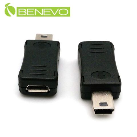 Benevo USB2.0 Mini-B公對Micro USB母轉接頭 (BUSBMBMMCBF)