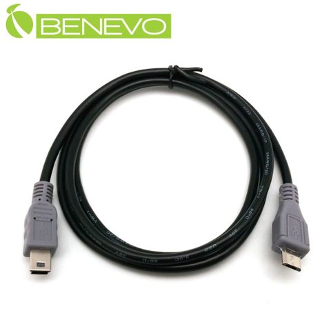 BENEVO 1米 Micro USB轉 Mini USB OTG 公對公連接線 [BUSB0100MCBMMBM(OTG)]