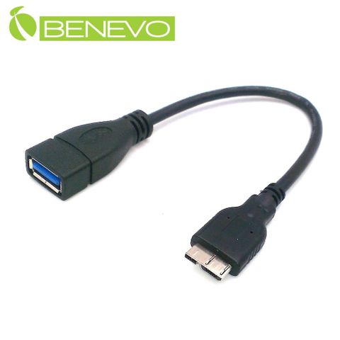 BENEVO Micro USB3.0 OTG轉接線 [BUSB3MicroOTG黑色轉接線]