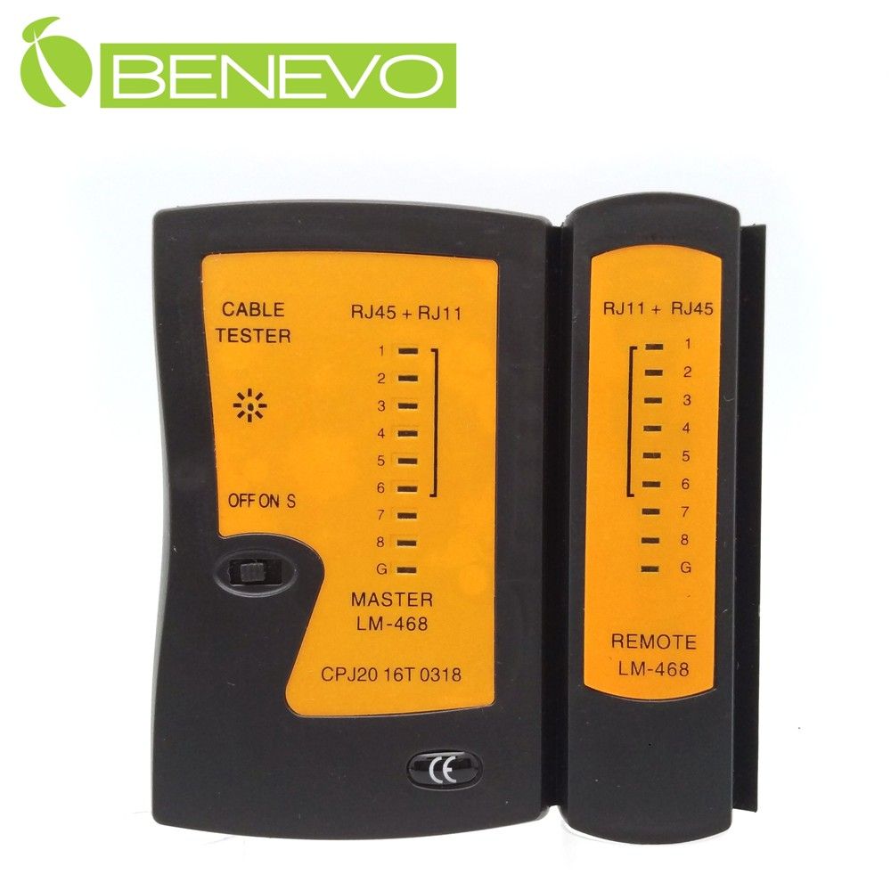 Benevo 多功能網路測線器 (RJ45/RJ12/RJ11) (BRJ45Tester)