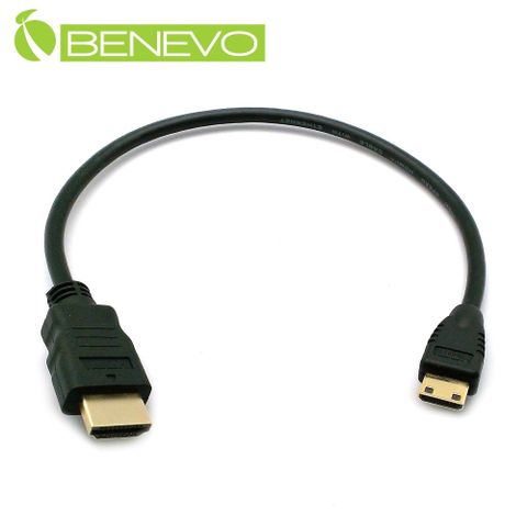 Benevo 0.3米 Mini HDMI轉HDMI高品質影音連接線 (BHDMINI030)