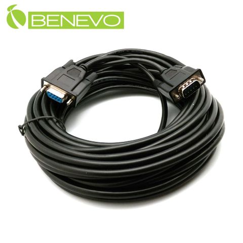 BENEVO 10米 遮蔽型RS232/Serial串列埠延長線(公對母) (BRS1000MFS)