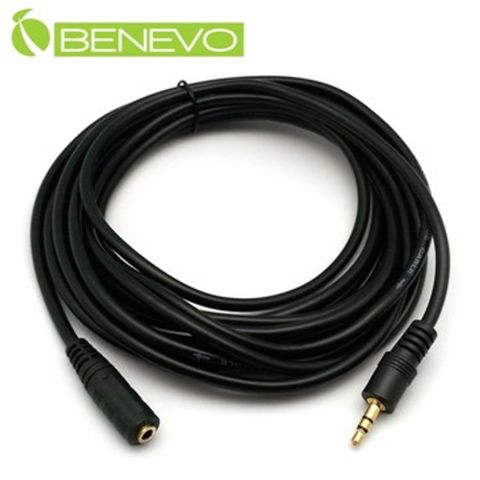 BENEVO 5米 3.5mm立體聲/耳機延長線(3.5mm立體聲公/母) (BAU0500MF)