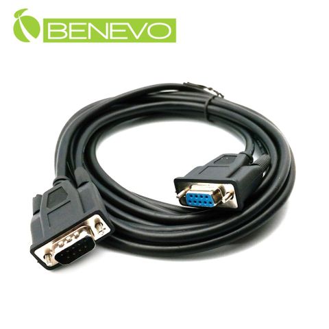 BENEVO 3米 遮蔽型RS232/Serial串列埠延長線(公對母) (BRS0300MFS)