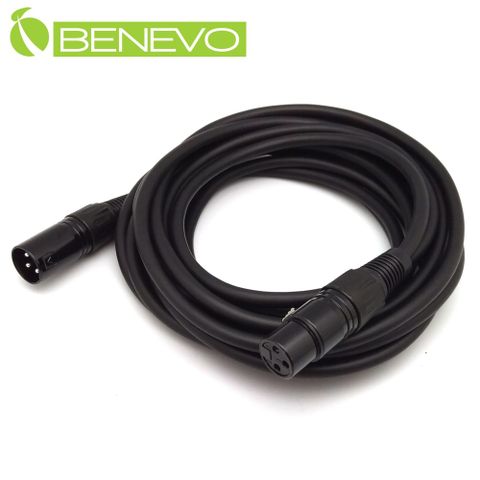 Benevo 5米 XLR(Cannon接頭)公對母音訊連接線/麥克風延長線 (BAU0500XMF)