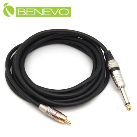 BENEVO 3.5米 TS型式6.3mm公對RCA公 聲音轉接線 (BAU03506RM)