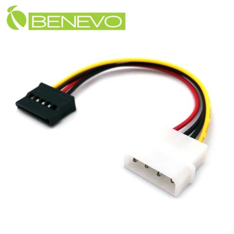 Benevo IDE 4PIN轉SATA電源轉接線 (BPIDEM2SATAF)