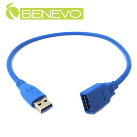 BENEVO 30cm USB3.0超高速雙隔離延長線 [BUSB3030AMF(有包覆)]