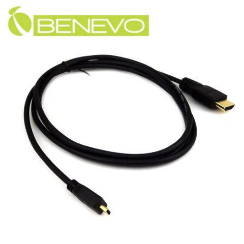 BENEVO 1.5米 Micro HDMI轉HDMI高品質影音連接線(BHDMICRO015)