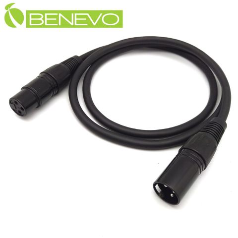 Benevo 1米 XLR(Cannon接頭)公對母音訊連接線/麥克風延長線 (BAU0100XMF)