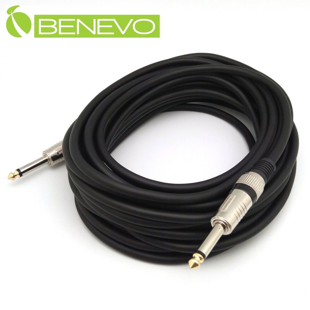 Benevo  10米 TS型式6.3mm公對公單聲道/非平衡聲音連接線 (BAU10006MM)