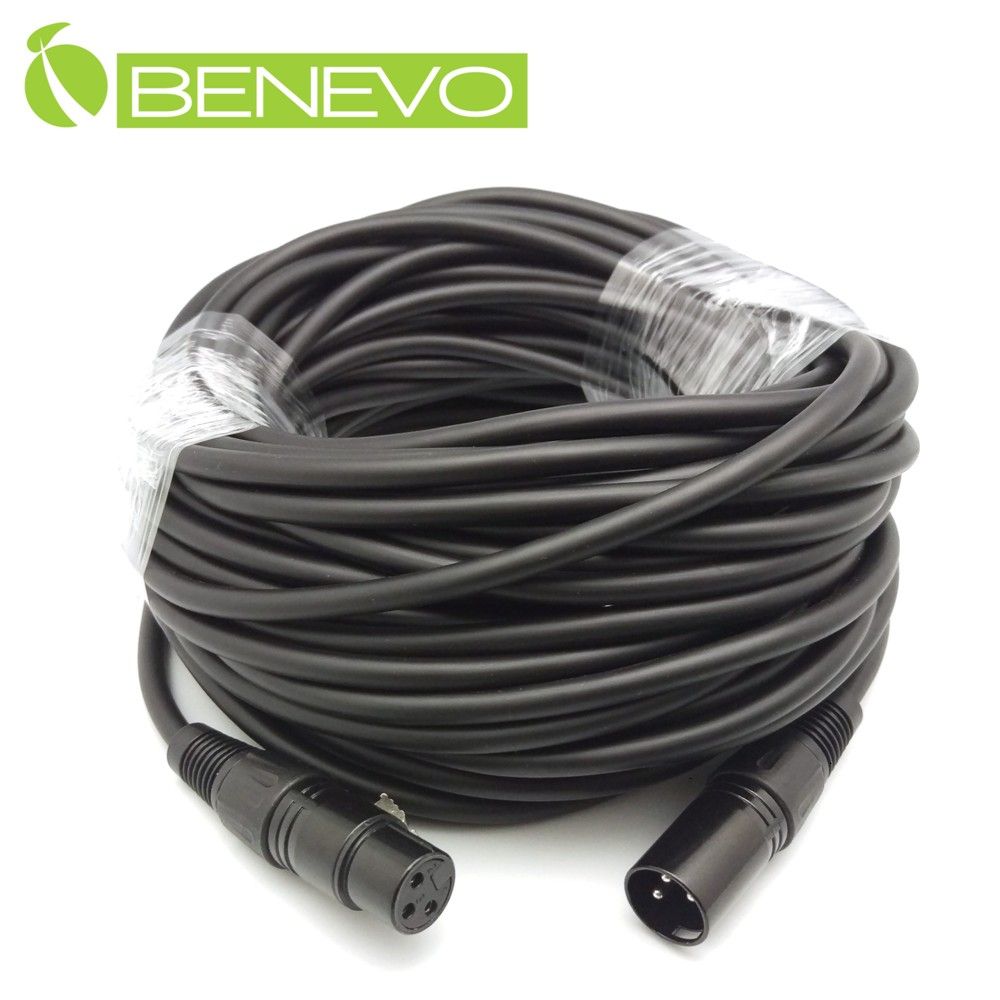 Benevo  20M XLR(Cannon接頭)公對母音訊連接線 (BAU2000XMF)