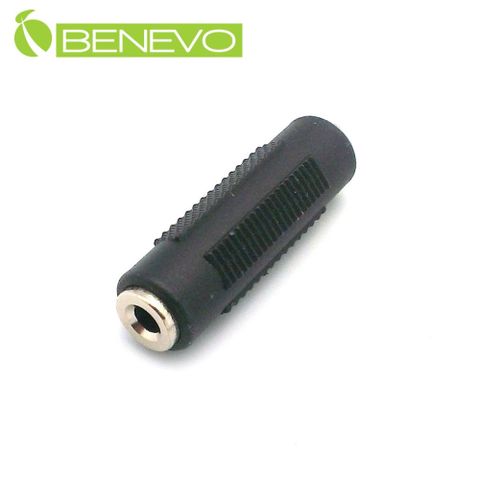 BENEVO 3.5mm母對母立體音源轉接頭 [BAUFF(黑)]