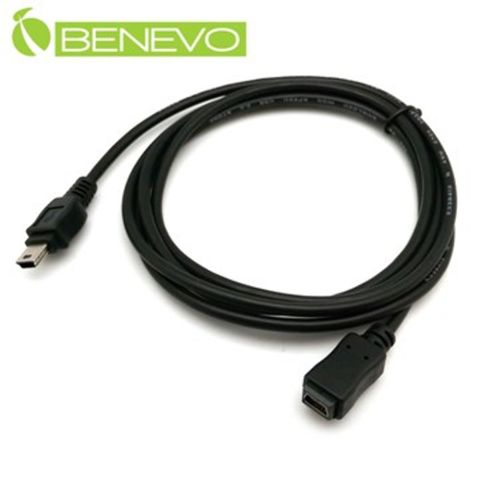 BENEVO 1.5M USB2.0 MiniUSB(5pin) 公對母延長線 (BUSB0150MBMF)