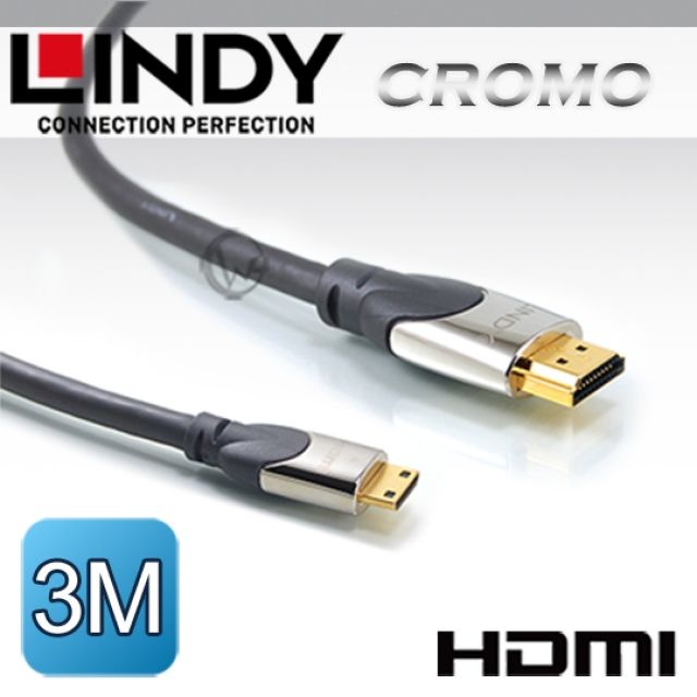 LINDY 林帝   CROMO鉻系列 A公對C公 HDMI 1.4 連接線 3m (41438)