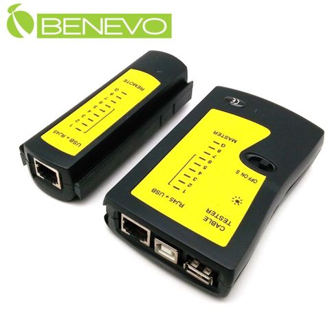 BENEVO多功能網線與USB測線器(RJ45/RJ12/RJ11) (BRJ45UTester)