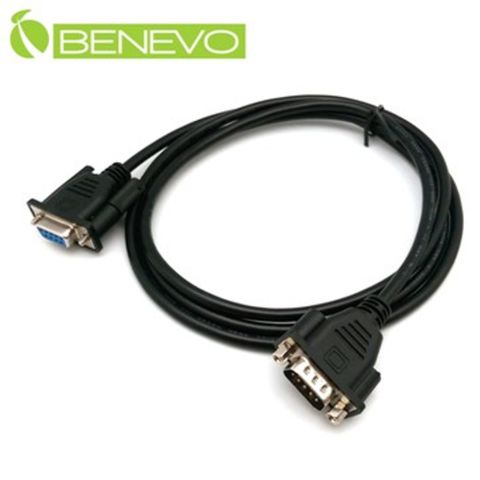 BENEVO 1.5M 遮蔽型RS232/Serial串列埠延長線(公對母/公頭具螺母)