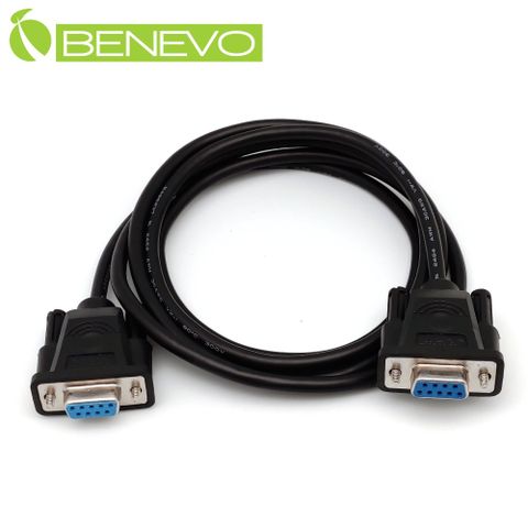 BENEVO直通型 1.5米 母對母 鍍鎳接頭RS232串列埠訊號連接線