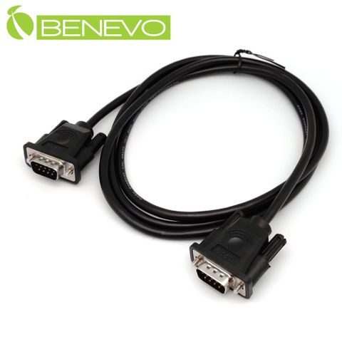 BENEVO直通型 1.5米 公對公 鍍鎳接頭RS232串列埠訊號連接線