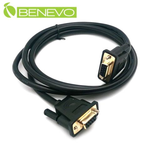 BENEVO專業直通型 1.5米 母對母鍍金接頭RS232串列埠訊號連接線 (BRS0150FFG)