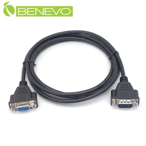BENEVO 1.8米 遮蔽型RS232/Serial串列埠延長線(公對母/兩頭均具螺母) (BRS0180MNFN)
