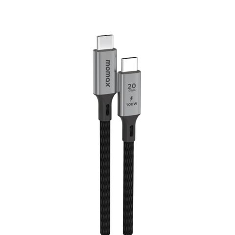 MOMAX 摩米士 Elite 100W PD USB-C USB3.2 20Gbps 編織充電傳輸線 (1m)