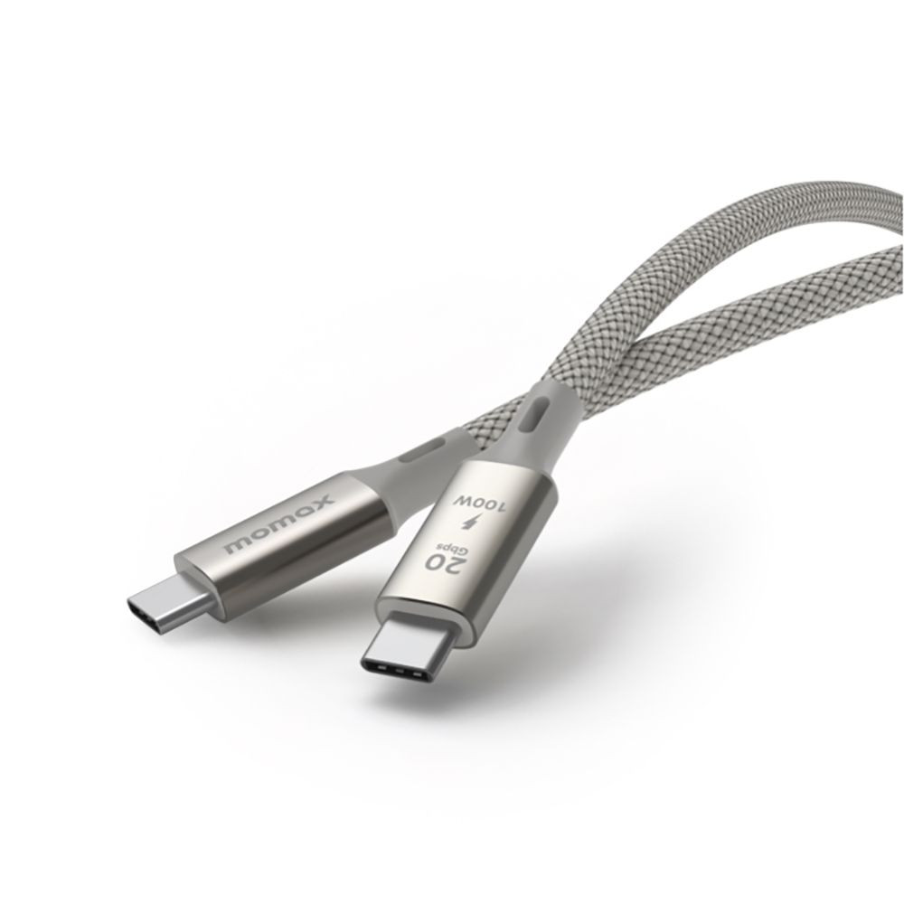 MOMAX 摩米士 Elite 100W PD USB-C USB3.2 20Gbps 編織充電傳輸線 (1m)