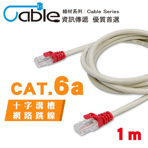 Cable Cat6a十字溝槽網路(跳線) 1米(RJ01-CR)