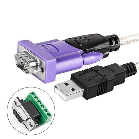 USB 2.0 轉 RS 485/422(公頭) 5M-附DB9/母 轉端子台(ZE724)