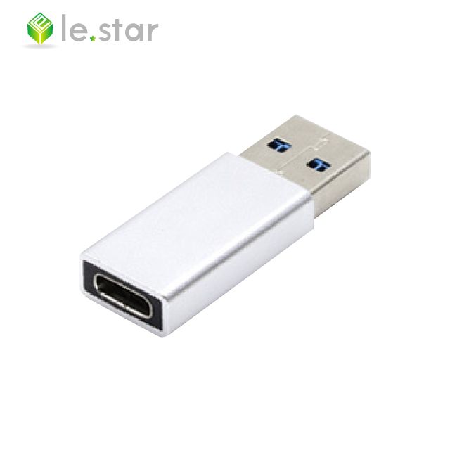 Lestar  USB3.0 轉 Type-C / Type-C 轉 USB3.0 OTG 轉接頭 - TypeC轉USB3.0太空銀