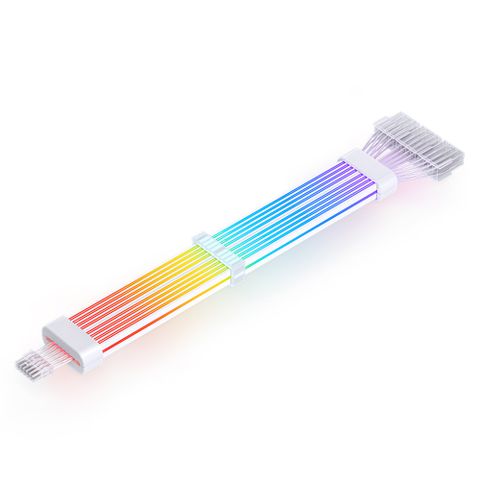 Jonsbo DY2 顯卡12+4pin (12VHPWR) 純白電源延長發光線