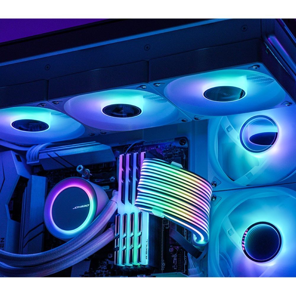 JONSBO 喬思伯 DY2 顯卡12+4pin (12VHPWR) ARGB Gen1 純白電源延長發光線