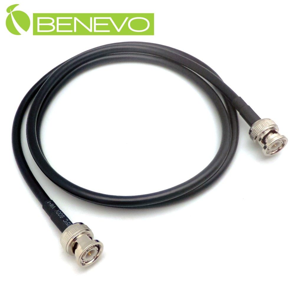 Benevo  1米 BNC公對公同軸連接線(50歐姆/128編遮蔽) [BNC0100MM(50ohm)]