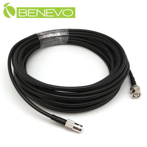 Benevo 10米 BNC公對母同軸連接線(50歐姆/128編遮蔽) [BNC1000MF(50ohm)]