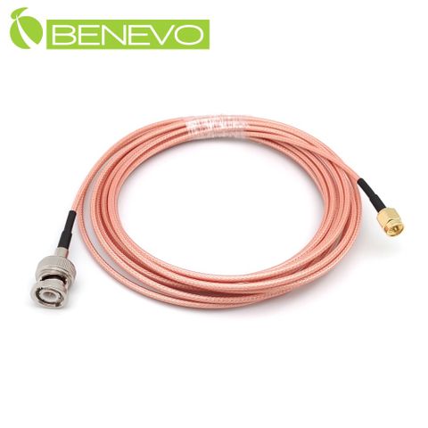 BENEVO 4米 BNC公轉SMA公 射頻連接線/RG316高頻同軸線 (50歐姆)