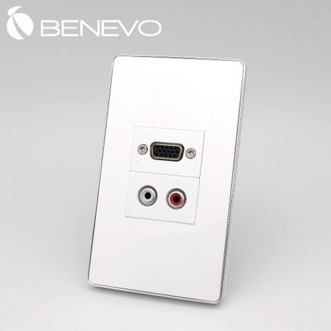 Benevo 嵌入面板型 VGA+紅白L/R聲音插座 (BPN0120VLR)