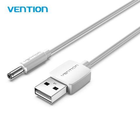 【VENTION 威迅】CEX系列 USB轉DC 3.5mm 充電線 1M 白色 適用DC3.5mm接口設備 加固接頭更耐用 PVC材質，純銅芯更安心