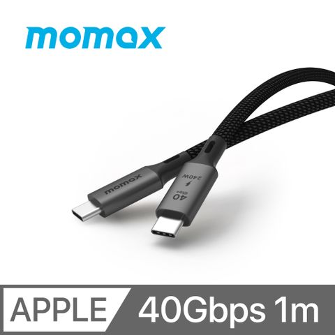 Momax 摩米士 Elite 240W USB4 40Gbps 高速編織傳輸線 1m