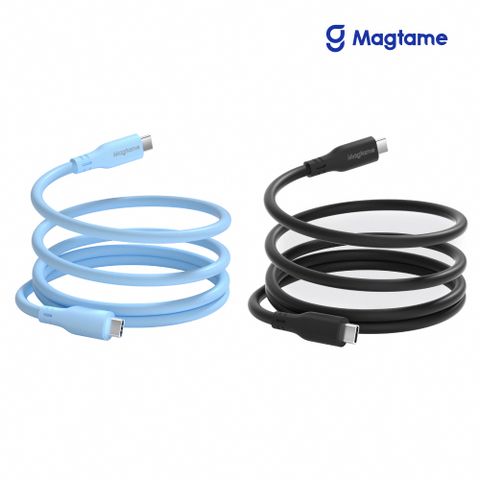 Magtame OS-Magcable USB-C to USB-C 磁性快收納充電傳輸線-液態矽膠版 1.2M