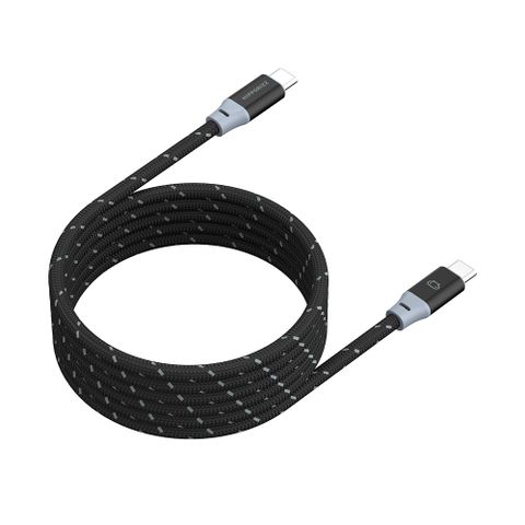 Hipporizz 240W 磁吸捲線USB C to C CAVO雙色編織PD快充線1.5M