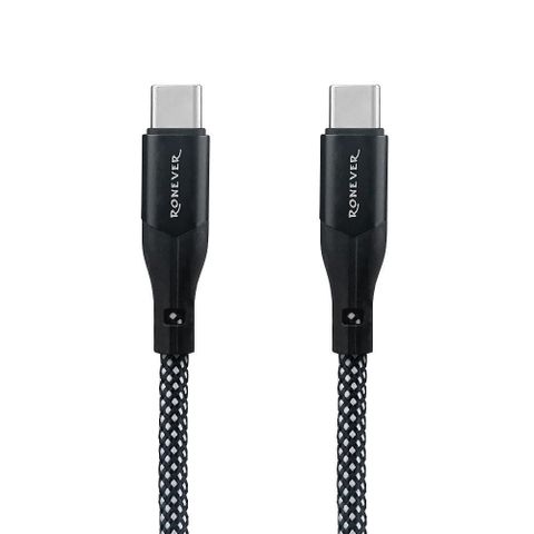 【RONEVER】鋁合金磁吸收納充電線(C-C/240W)-(VPC189)
